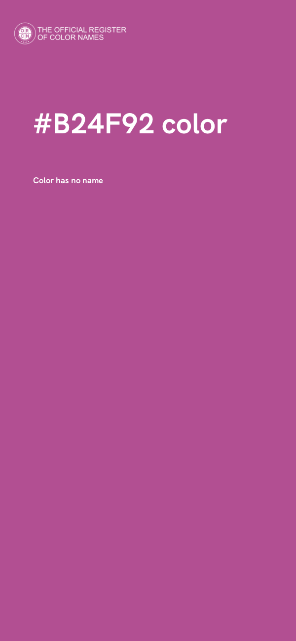 #B24F92 color image