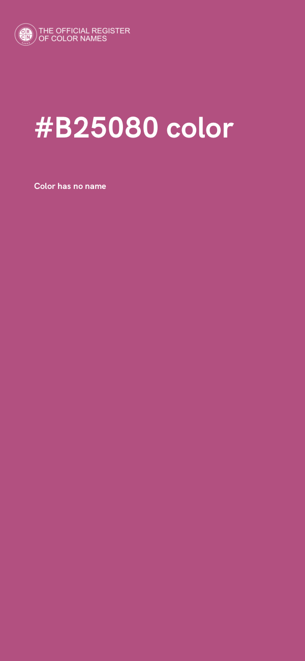 #B25080 color image