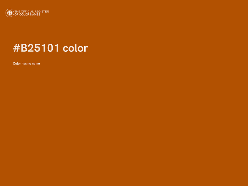 #B25101 color image