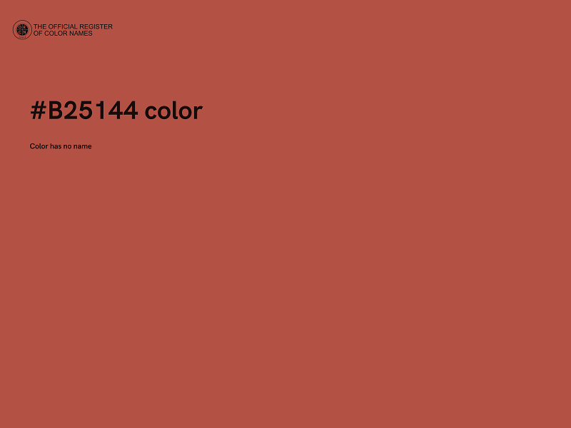 #B25144 color image
