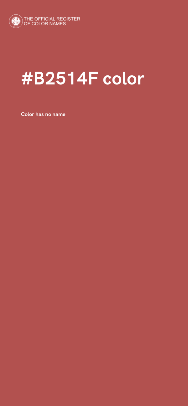 #B2514F color image