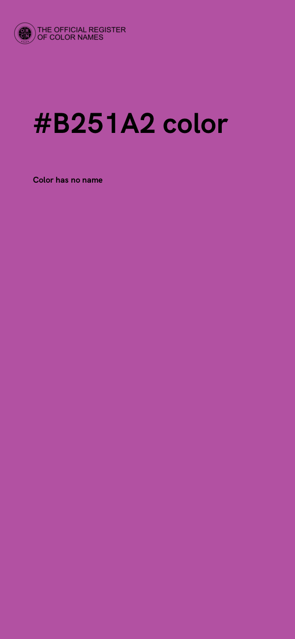 #B251A2 color image