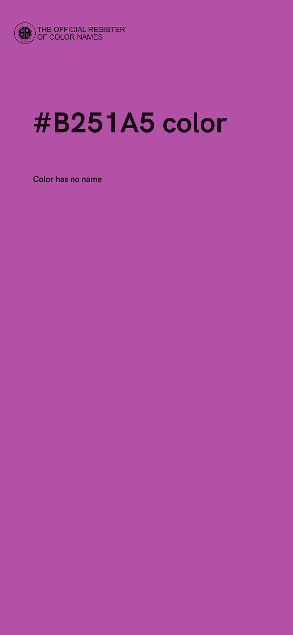#B251A5 color image