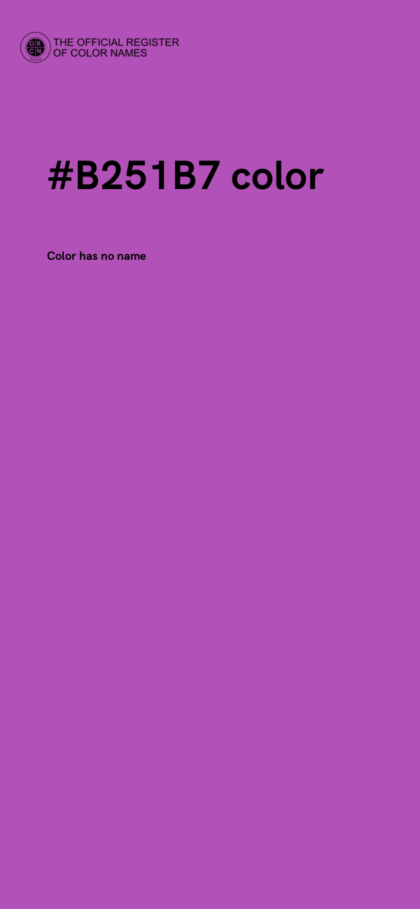 #B251B7 color image