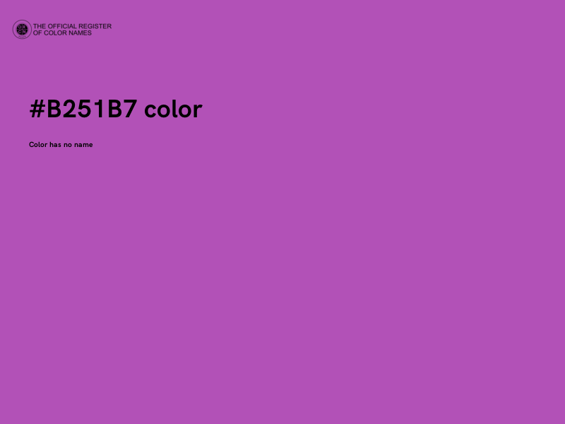 #B251B7 color image