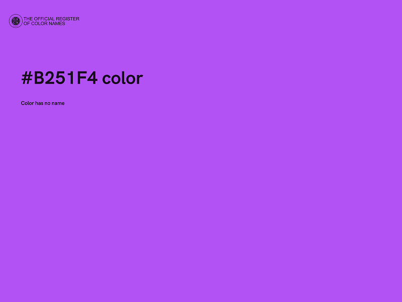 #B251F4 color image