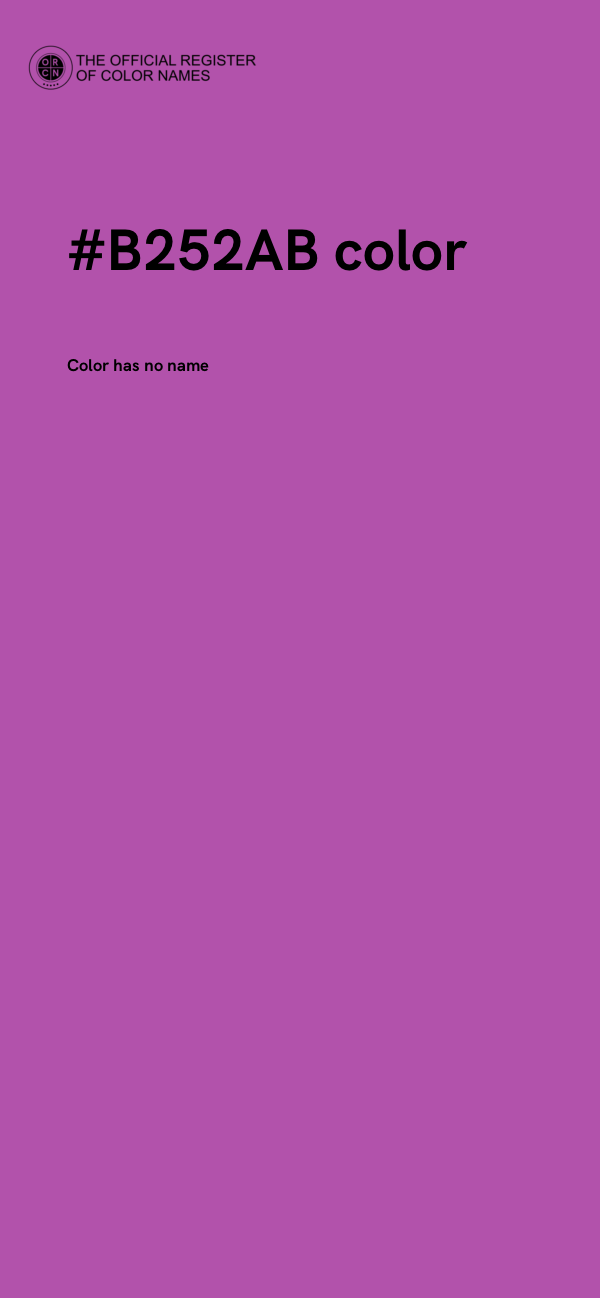 #B252AB color image
