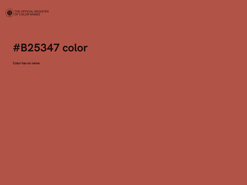 #B25347 color image