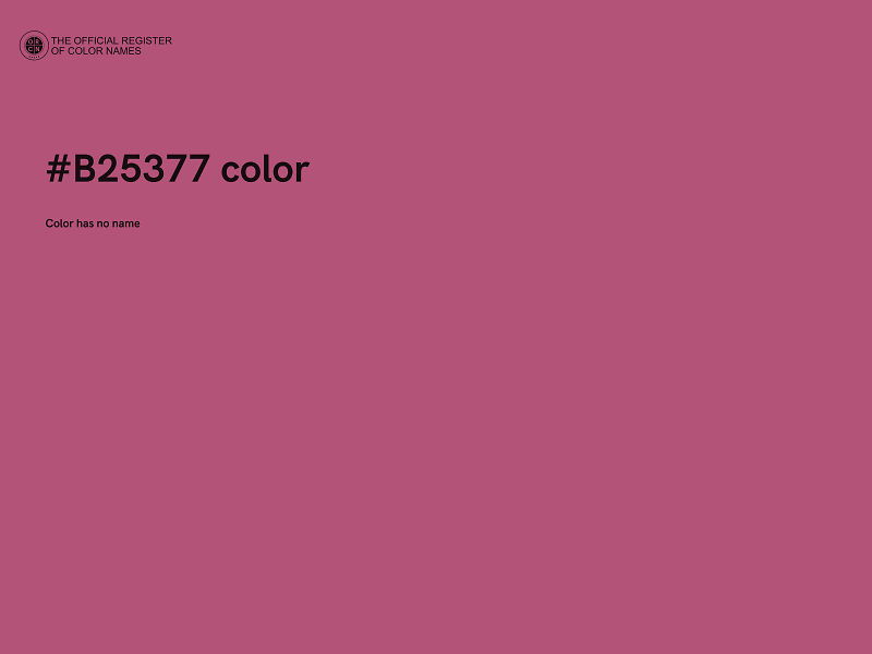 #B25377 color image