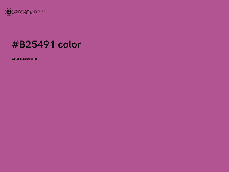 #B25491 color image