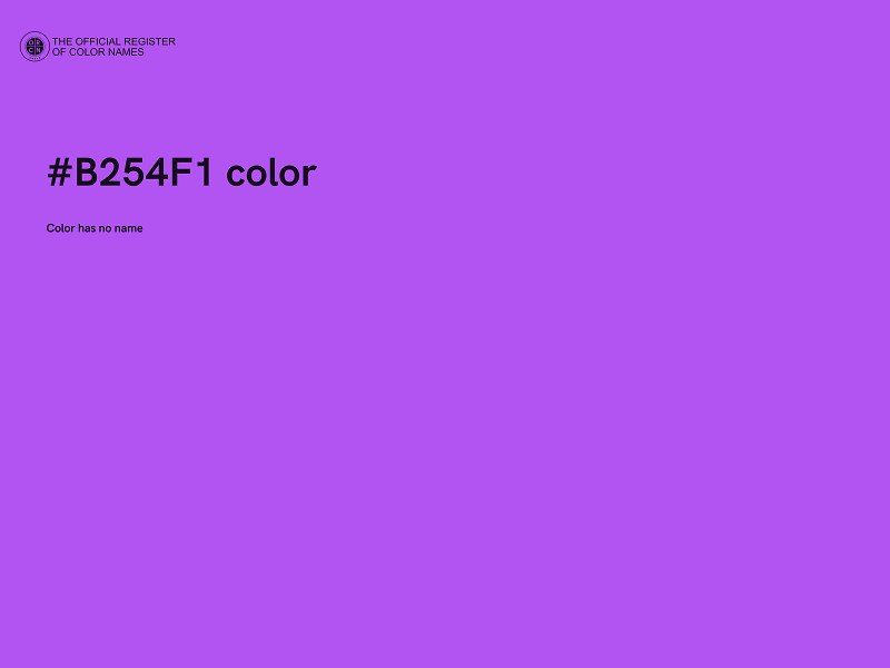 #B254F1 color image