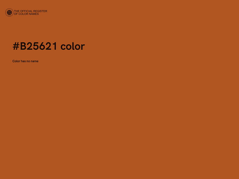 #B25621 color image