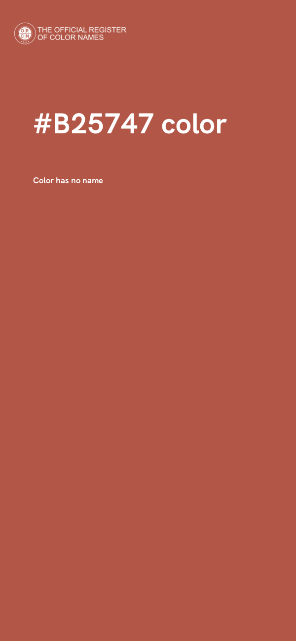 #B25747 color image