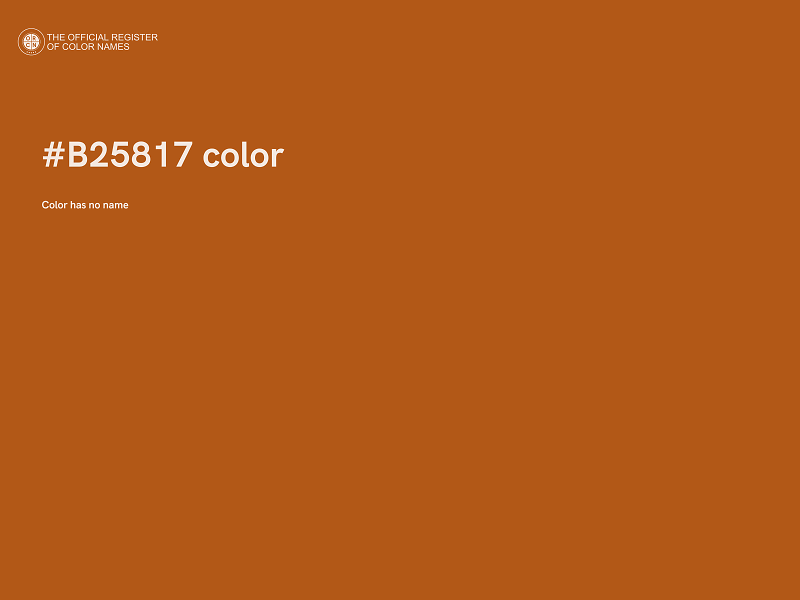 #B25817 color image