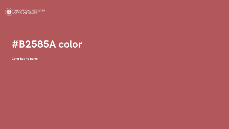 #B2585A color image