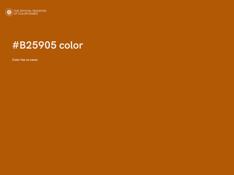 #B25905 color image