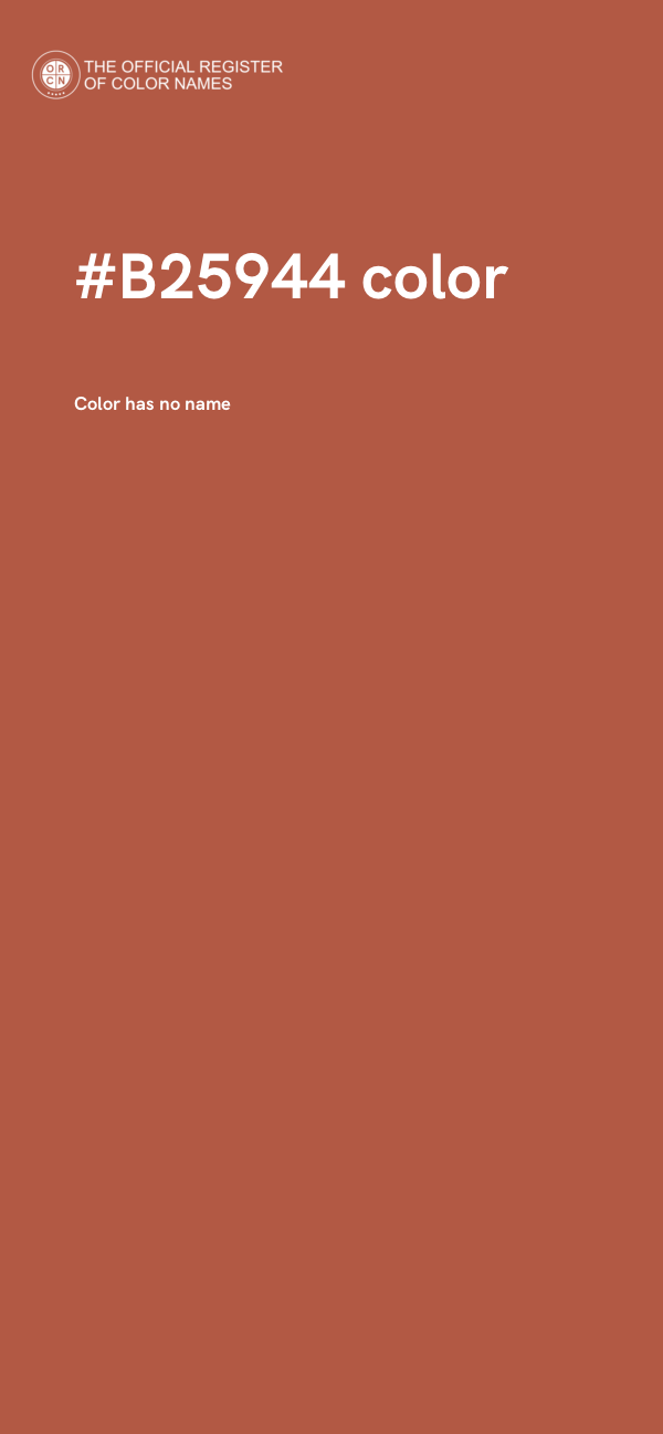 #B25944 color image
