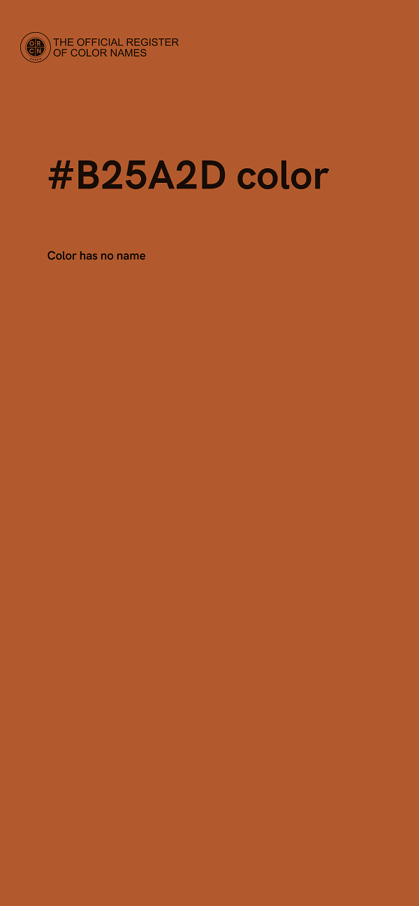 #B25A2D color image