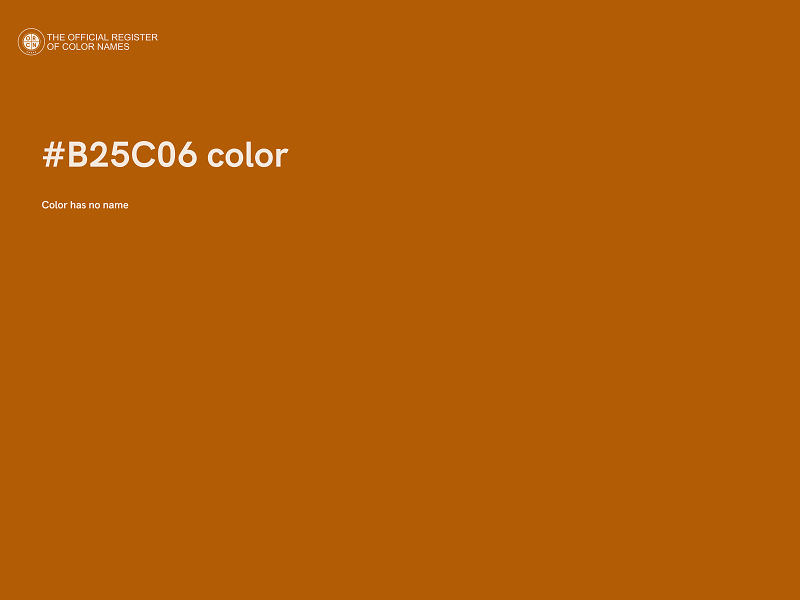 #B25C06 color image