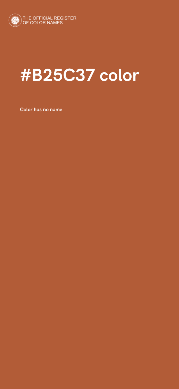 #B25C37 color image