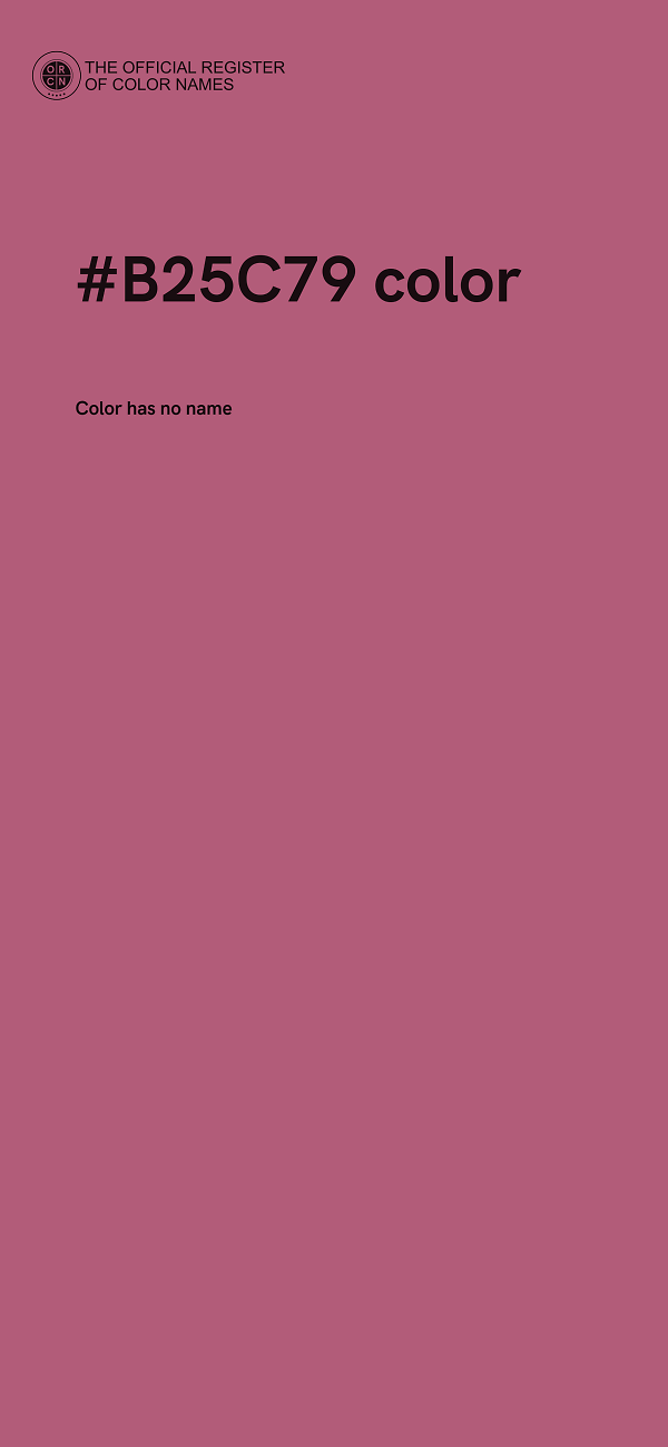 #B25C79 color image