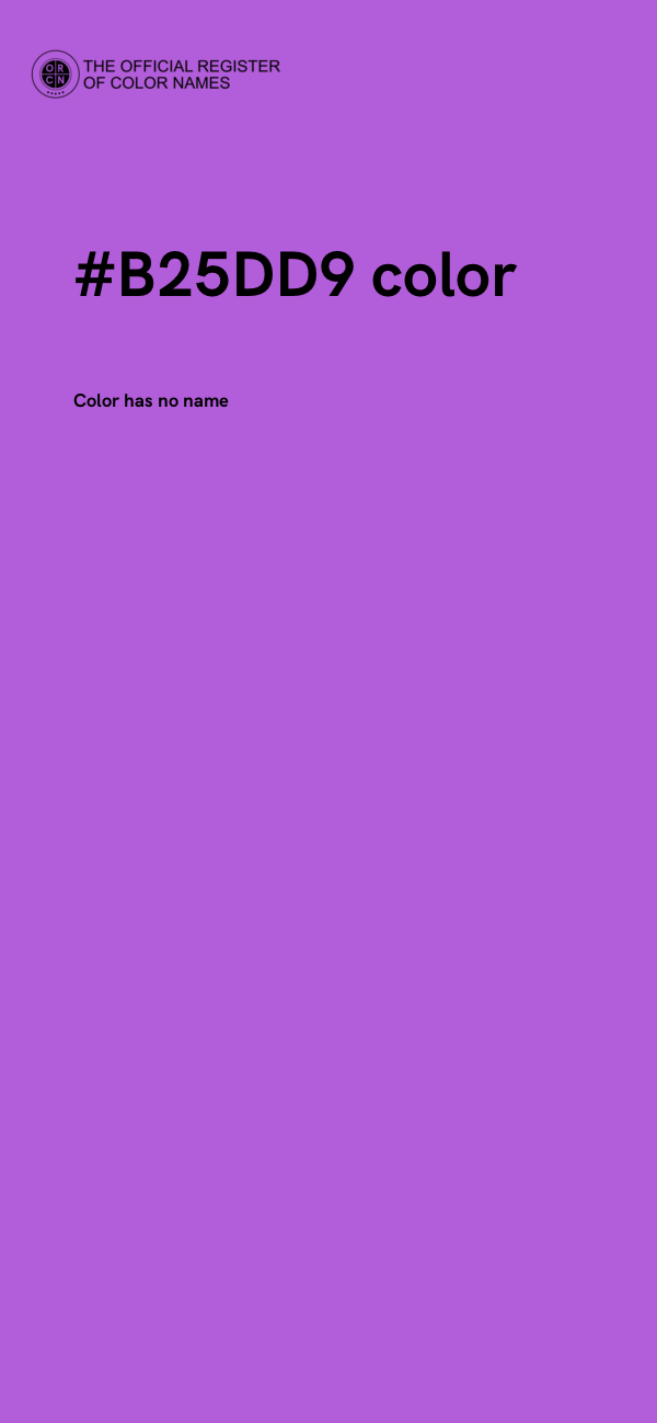 #B25DD9 color image