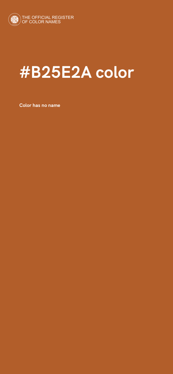 #B25E2A color image