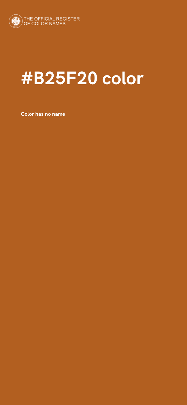#B25F20 color image