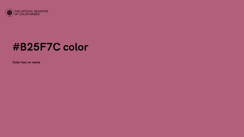 #B25F7C color image