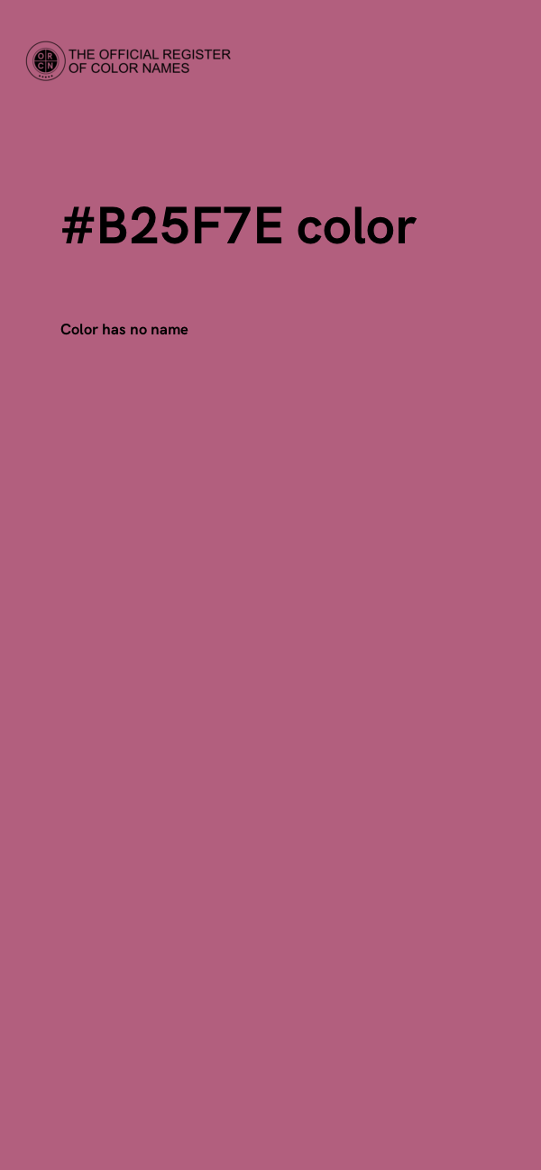 #B25F7E color image