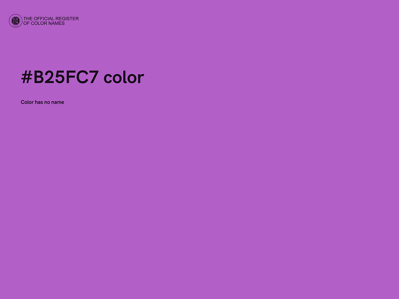 #B25FC7 color image