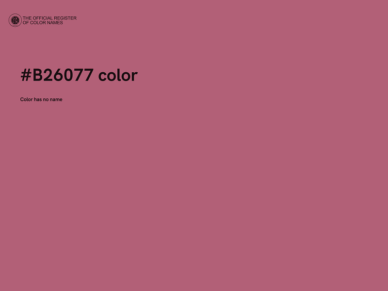 #B26077 color image