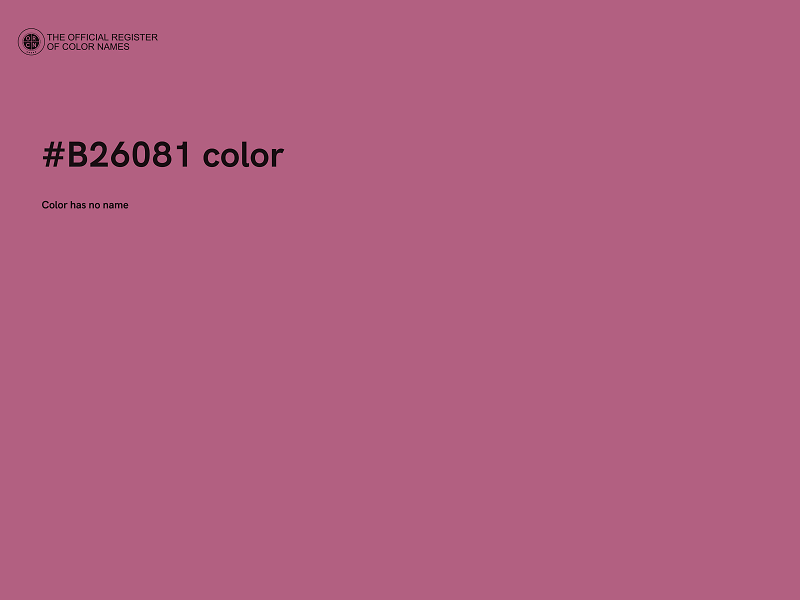 #B26081 color image