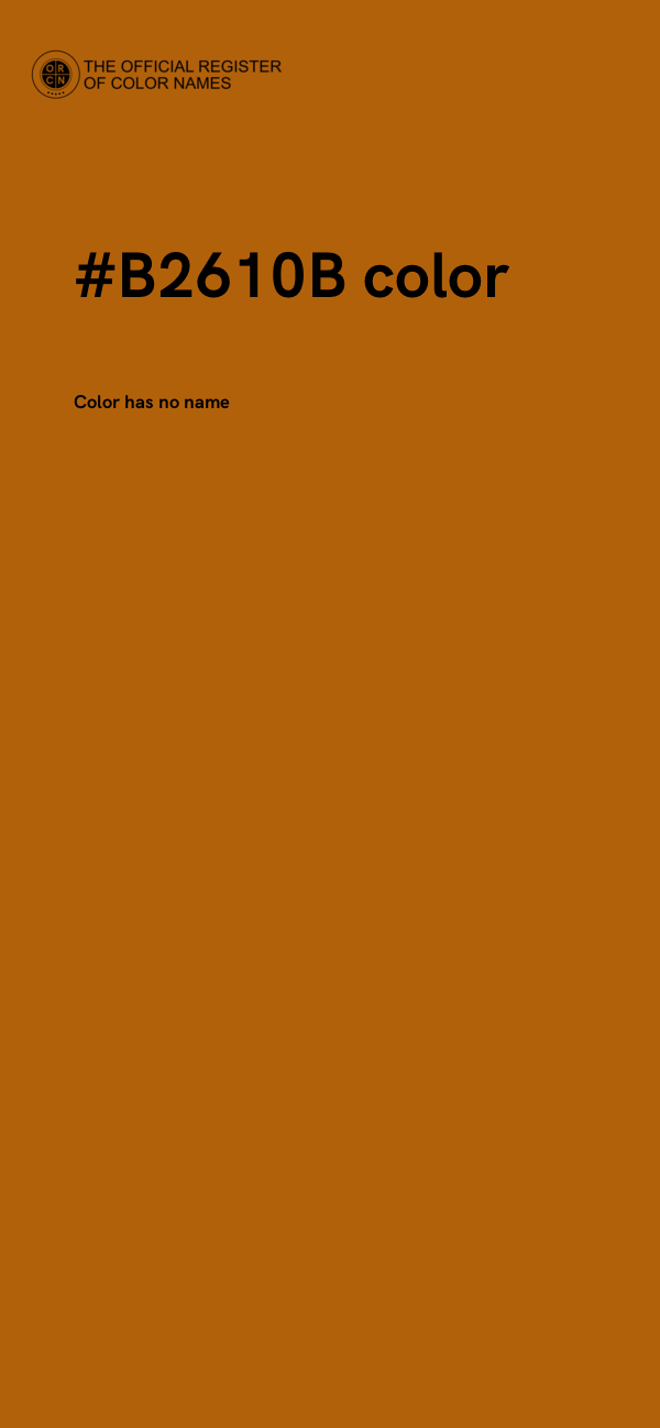 #B2610B color image