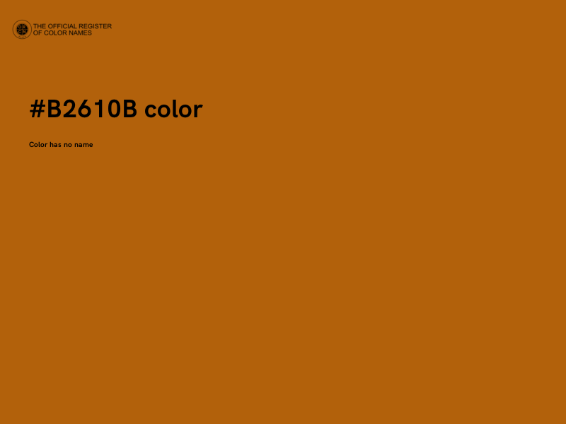 #B2610B color image