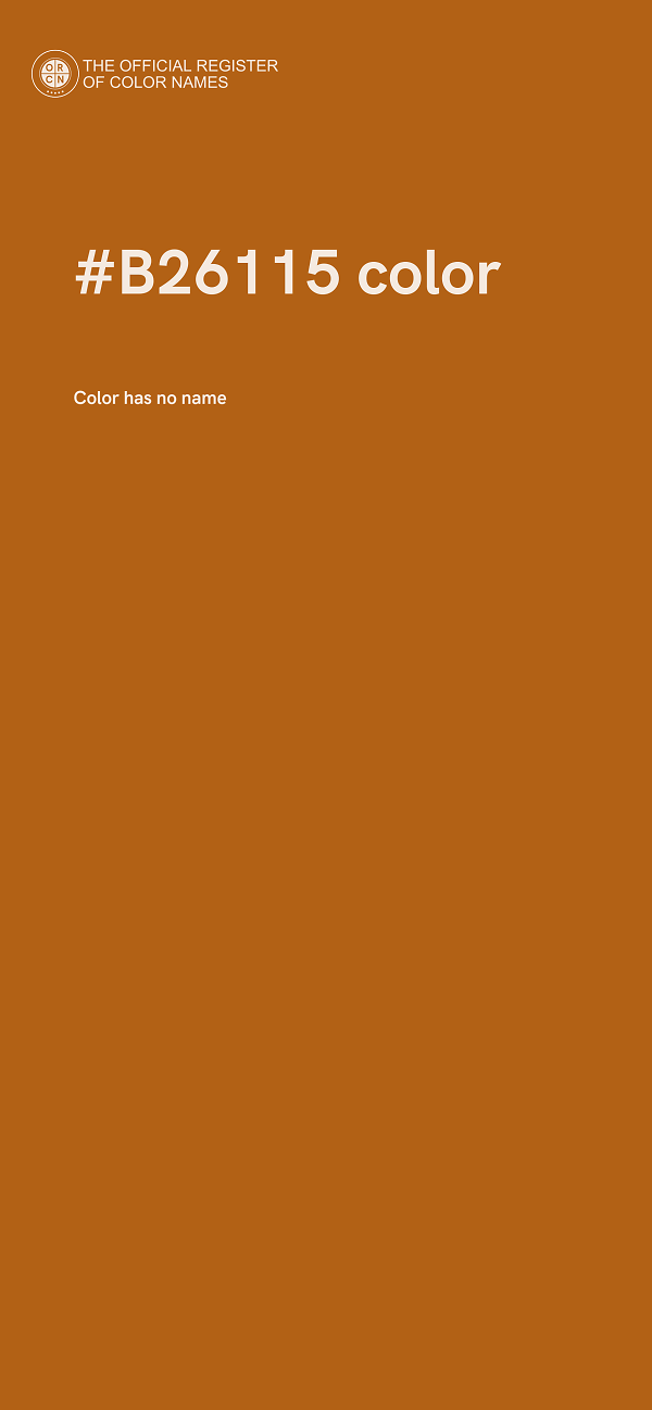 #B26115 color image