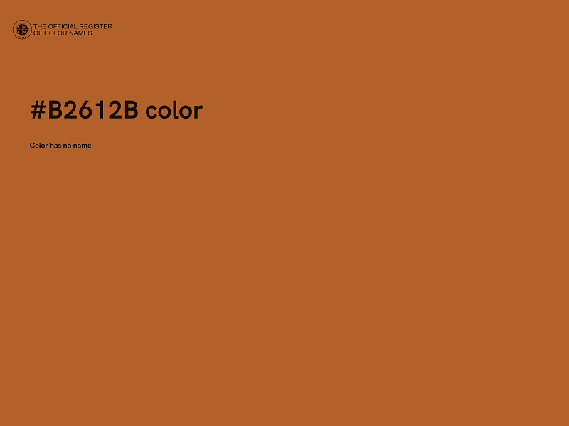 #B2612B color image