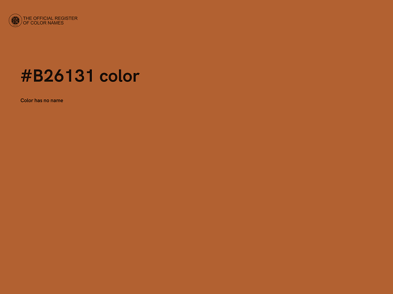 #B26131 color image