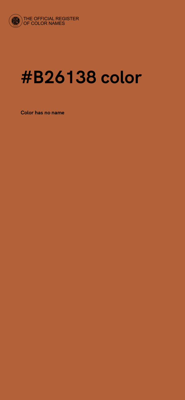 #B26138 color image