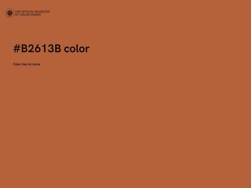 #B2613B color image