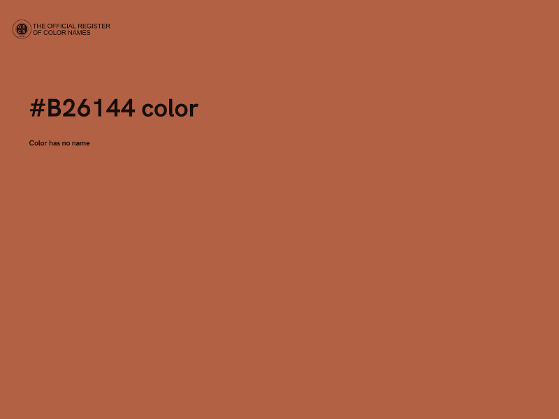 #B26144 color image