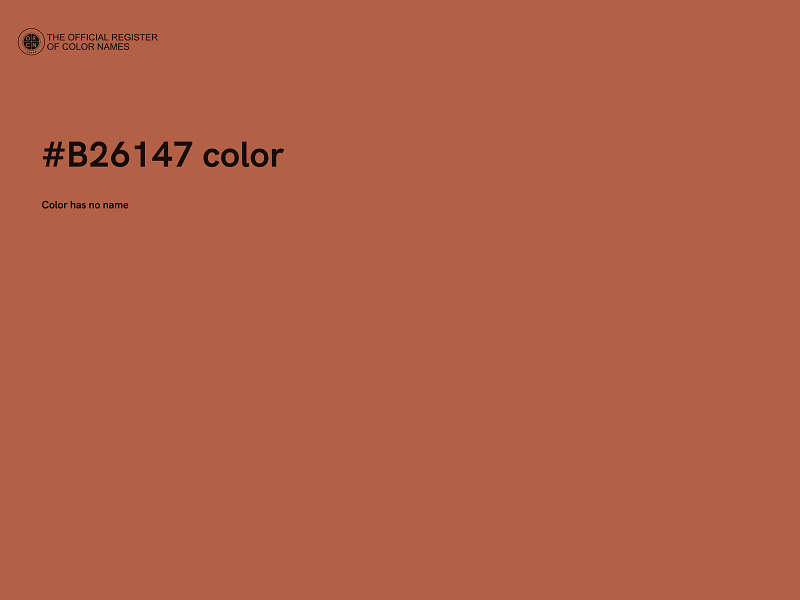 #B26147 color image