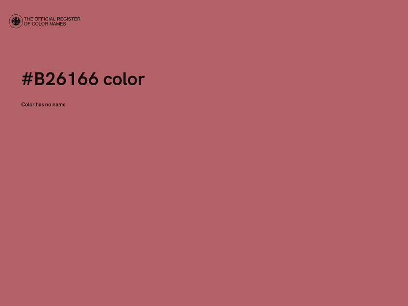 #B26166 color image