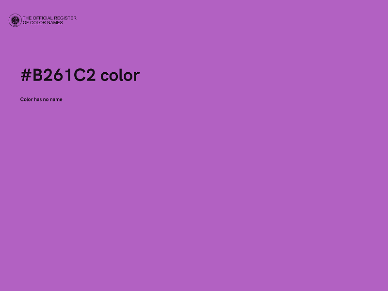 #B261C2 color image