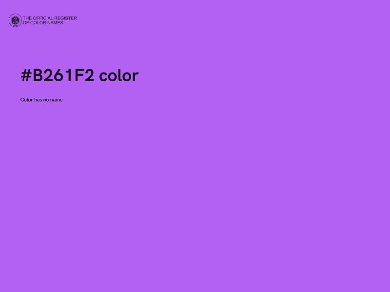 #B261F2 color image