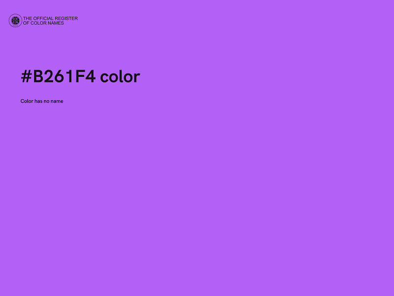 #B261F4 color image