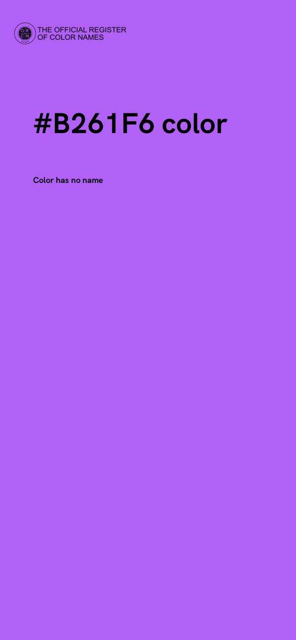 #B261F6 color image