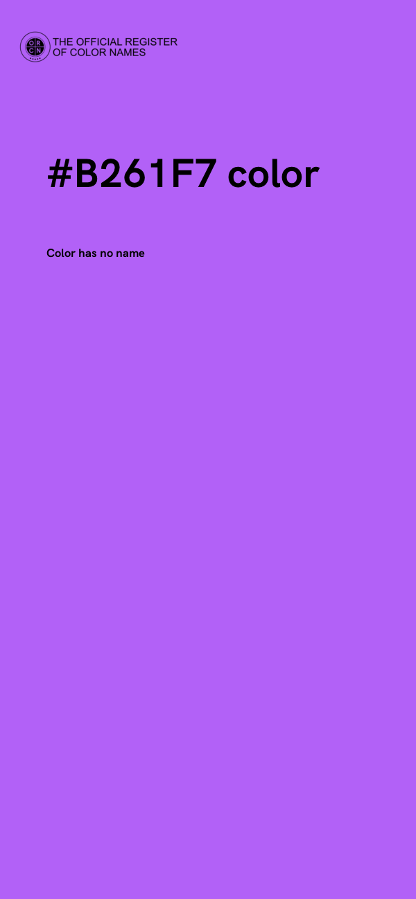 #B261F7 color image