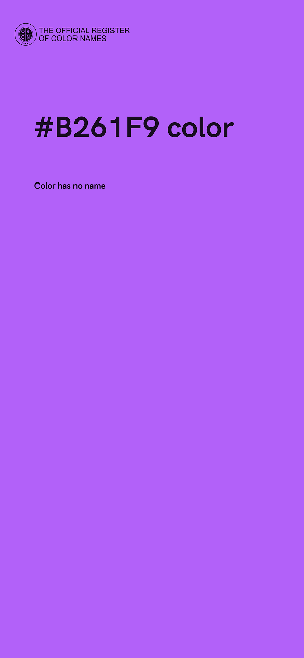 #B261F9 color image