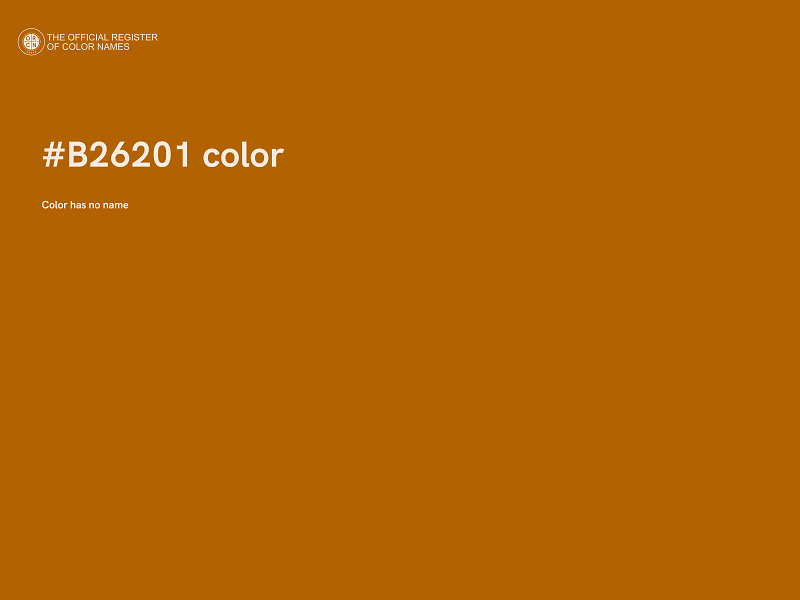 #B26201 color image